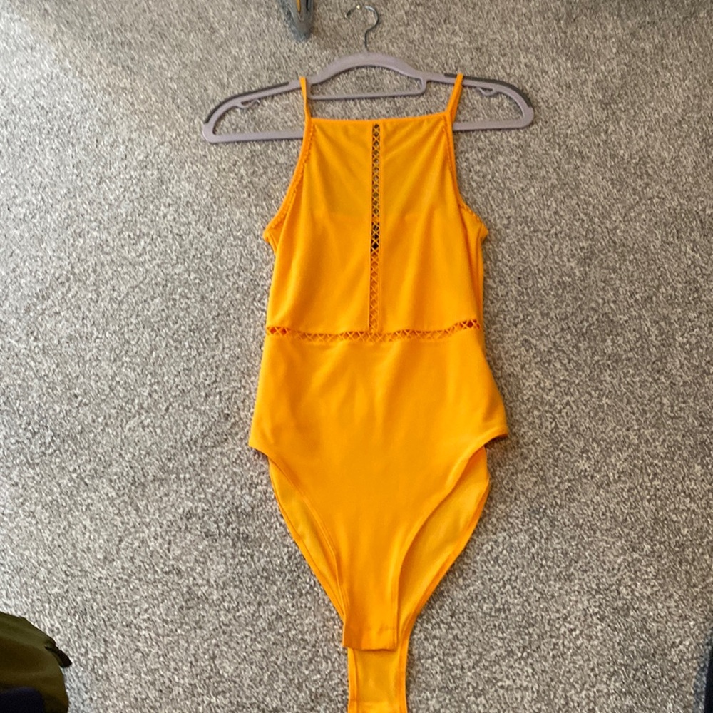 Orange bodysuit